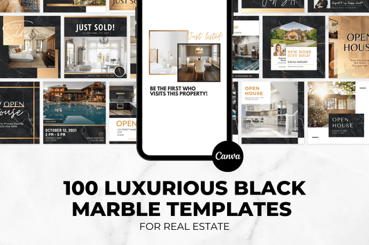 100 Luxurious Black Marble Templates for Real Estate
